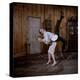 Debbie Reynolds Lifts Fellow Actor Tony Randall in a Scene from 'The Mating Game', 1959-Allan Grant-Premier Image Canvas