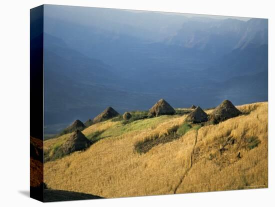 Debirichwa Village in Early Morning, Simien Mountains National Park, Ethiopia-David Poole-Premier Image Canvas