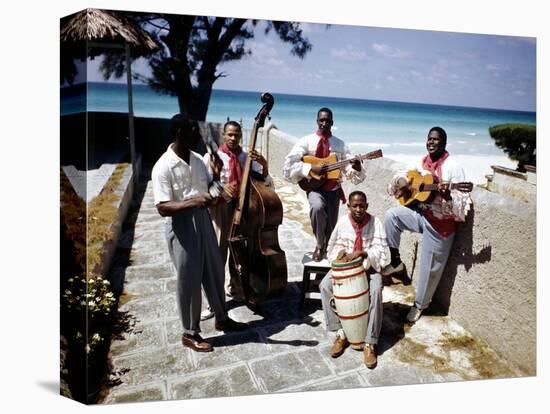 December 1946: Band at the Kastillito Club in Veradero Beach Hotel, Cuba-Eliot Elisofon-Premier Image Canvas