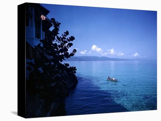 December 1946: Boaters in Montego Bay Seen from Casablance, Jamaica-Eliot Elisofon-Premier Image Canvas