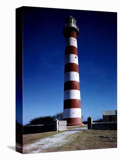 December 1946: Red and White Lighthouse in Barbados-Eliot Elisofon-Premier Image Canvas