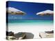 Deck Chairs and Tropical Beach, Maldives, Indian Ocean, Asia-Sakis Papadopoulos-Premier Image Canvas