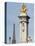 Decorated Pillar of Alexandre Iii Bridge and the Eiffel Tower, Paris, France, Europe-Richard Nebesky-Premier Image Canvas