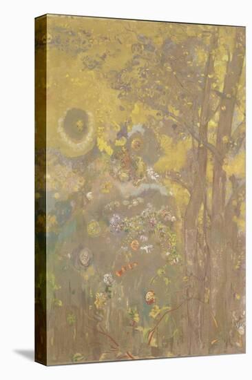 Décoration Domecy : arbres sur fond jaune-Odilon Redon-Premier Image Canvas