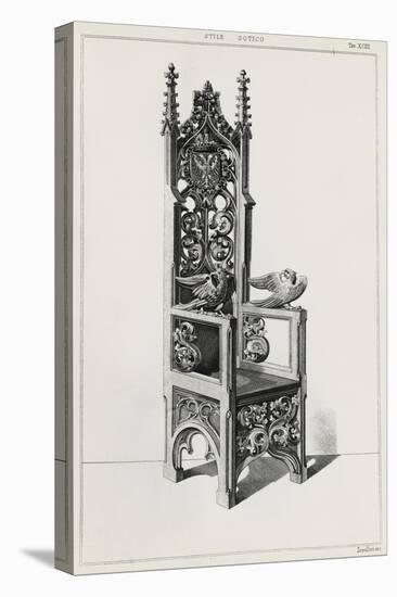 Decorations for Gothic Throne-Carl Alexander Heideloff-Premier Image Canvas