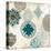 Decorative Blue Ornaments II-Ellie Roberts-Stretched Canvas