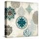 Decorative Blue Ornaments II-Ellie Roberts-Stretched Canvas