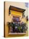 Decorative Pots on Window Balcony, Guanajuato, Mexico-Julie Eggers-Premier Image Canvas