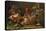 Decorative Still-Life Composition with Birds and Two Bats-Jan van Kessel the Elder-Premier Image Canvas