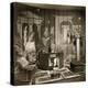 Decorative Trade Stand at Dorland Hall with Hanging Textile, 1940S (B/W Photo)-English Photographer-Premier Image Canvas