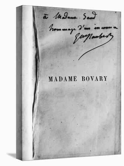 Dédicace de Gustave Flaubert sur un exemplaire de Madame Bovary à George Sand-null-Premier Image Canvas