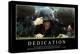 Dedication: Inspirational Quote and Motivational Poster-null-Premier Image Canvas