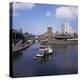 Deep Cutting Junction Canal Crossroads with Malt House and Waterbus, Birmingham, West Midlands, UK-Geoff Renner-Premier Image Canvas