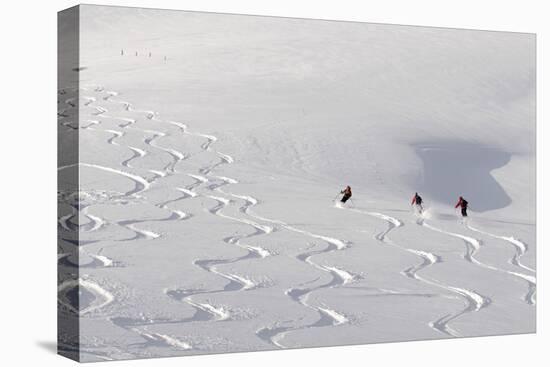 Deep Powder Snow, Skiing, Tyrol, Austria-Norbert Eisele-Hein-Premier Image Canvas