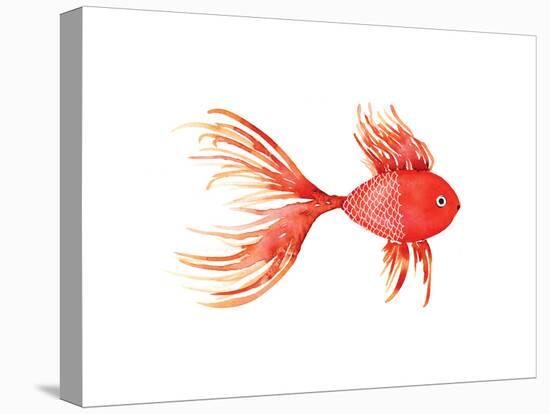 Deep Sea Red Fish-Sara Berrenson-Stretched Canvas