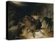 Deer and Deer Hounds in a Mountain Torrent ('The Hunted Stag')-Edwin Henry Landseer-Premier Image Canvas