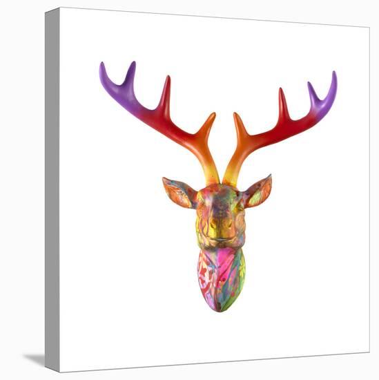 Deer Bust-Dean Russo- Exclusive-Stretched Canvas