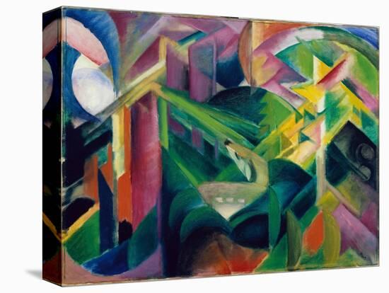 Deer in Cloister Garden-Franz Marc-Premier Image Canvas