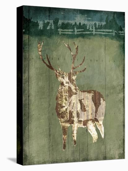 Deer In The Field-OnRei-Stretched Canvas