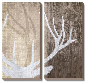 Deer Lodge II-Tandi Venter-Stretched Canvas