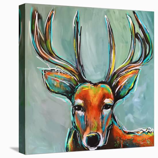 Deer-Karrie Evenson-Stretched Canvas