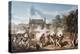 Defence of the Chateau De Hougoumont by the Flank Company, Coldstream Guards 1815, 1815-Denis Dighton-Premier Image Canvas