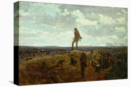 Defiance: Inviting a Shot before Petersburg, 1864 (Oil on Panel)-Winslow Homer-Premier Image Canvas