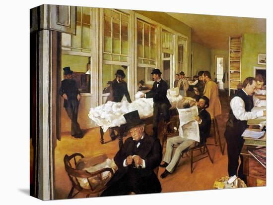 Degas: Cotton Office, 1873-Edgar Degas-Premier Image Canvas