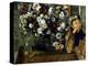 Degas: Woman & Flowers-Edgar Degas-Premier Image Canvas