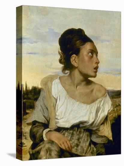 Delacroix: Orphan, 1824-Eugene Delacroix-Premier Image Canvas