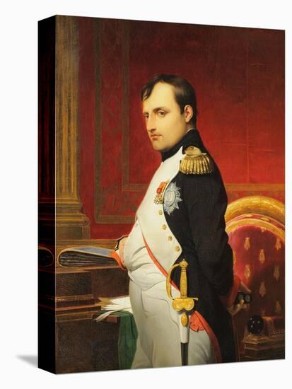 Delaroche, Portrait de l'empereur Napol? 1er dans son cabinet-Paul Delaroche-Premier Image Canvas