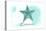 Delaware - Starfish - Teal - Coastal Icon-Lantern Press-Stretched Canvas