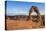 Delicate Arch at golden hour, Arches National Park, Moab, Grand County, Utah, United States of Amer-Francesco Vaninetti-Premier Image Canvas