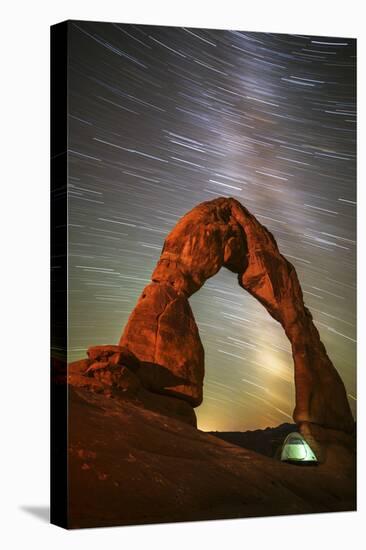 Delicate Arch Star Trails-Darren White Photography-Premier Image Canvas