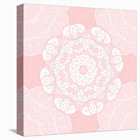 Delicate Lace Pattern-elein-Stretched Canvas