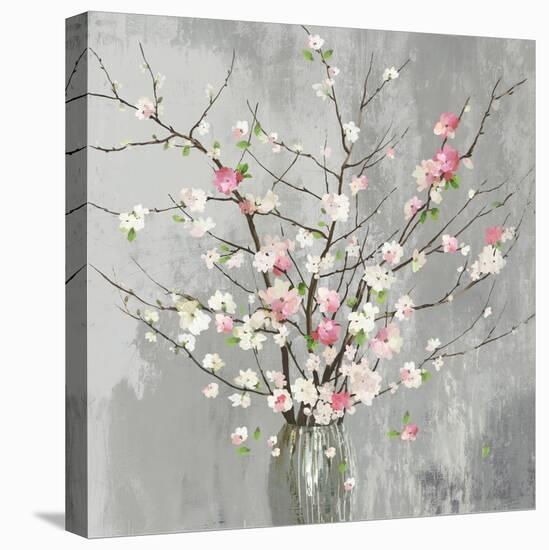 Delicate Pink Blooms-Asia Jensen-Stretched Canvas