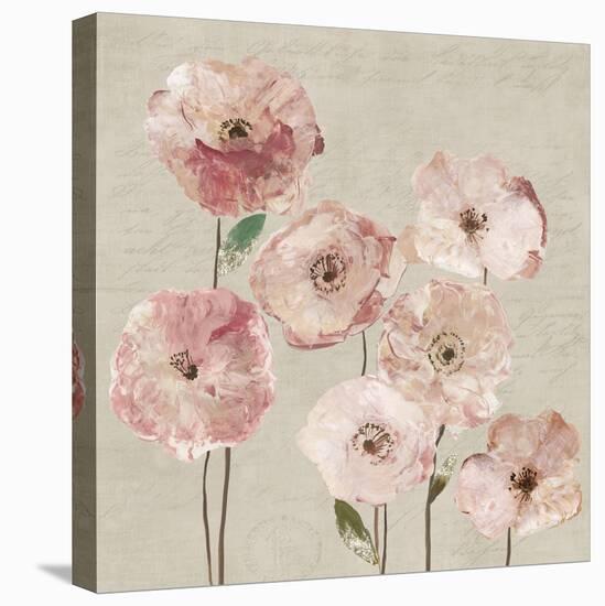 Delicate Pink Flowers-Asia Jensen-Stretched Canvas