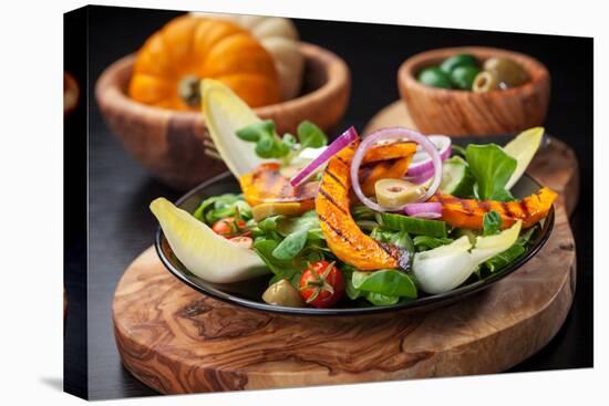 Delicious Field Salad with Grilled Pumpkin Stripes for Thanksgiving-Brebca-Premier Image Canvas