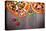 Delicious Italian Pizzas Served on Wooden Table-Jag_cz-Premier Image Canvas