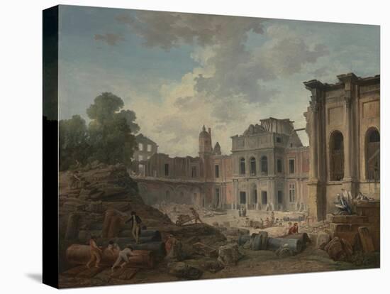 Demolition of the Chateau of Meudon, 1806-Hubert Robert-Premier Image Canvas