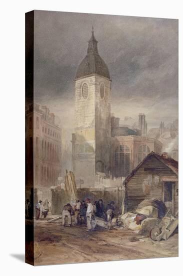 Demolition of the Church of St Benet Fink, City of London, 1844-John Wykeham Archer-Premier Image Canvas