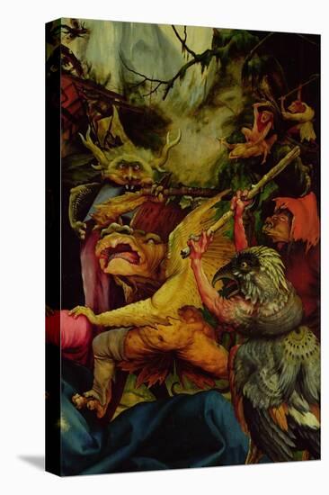 Demons Armed with Sticks from the Isenheim Altarpiece, C,1512-16-Matthias Grünewald-Premier Image Canvas