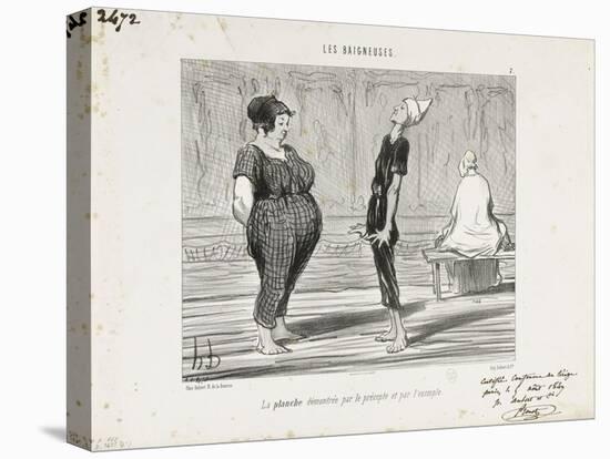 Demonstration of How to Float One's Back-Honore Daumier-Premier Image Canvas