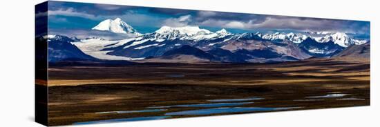 Denali Highway, Route 8, offers views of Mt.Deborah, Mnt. Hess Mountain, & Mt. Hayes Alaska, Alaska-null-Premier Image Canvas