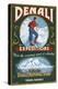 Denali National Park, Alaska - Denali Climbers Vintage Sign-Lantern Press-Stretched Canvas