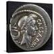 Denarius Bearing Portrait of Julius Caesar, 45 BC, Recto, Roman Coins BC-null-Premier Image Canvas