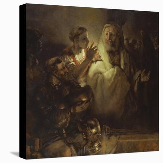 Denial of St. Peter-Rembrandt van Rijn-Premier Image Canvas