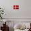 Denmark Flag Design with Wood Patterning - Flags of the World Series-Philippe Hugonnard-Stretched Canvas displayed on a wall