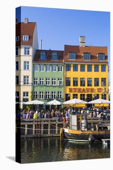 Denmark, Hillerod, Copenhagen. Colourful Buildings Along the 17th Century Waterfront of Nyhavn.-Nick Ledger-Premier Image Canvas