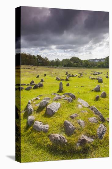 Denmark, Jutland, Aalborg-Lindholm, Lindholm Hoje, Viking Burial Ground-Walter Bibikow-Premier Image Canvas